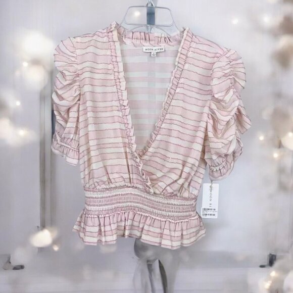 NWT Moon River Stripped Top - Picture 2 of 4